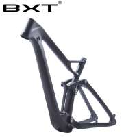 BXT new 29 Full Suspension MTB Bicycle Carbon frame 29er/27.5er plus suspension frame 148*12 mountain bike frameset